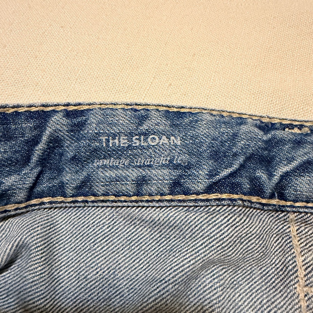 AG Adriano Goldschmied Distressed Blue Jeans - Picture 4 of 6